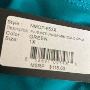 Nicole Miller swimsuit new with tags.Beautiful color!!!